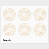 Sticker Rond Cristal 7 (Feuille)