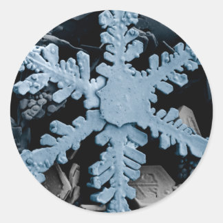 Sticker Rond Cristal de neige 2