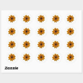 Sticker Rond cristal Sunflower (Feuille)