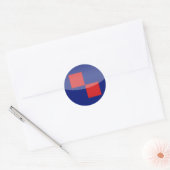 Sticker Rond Croatie (Enveloppe)
