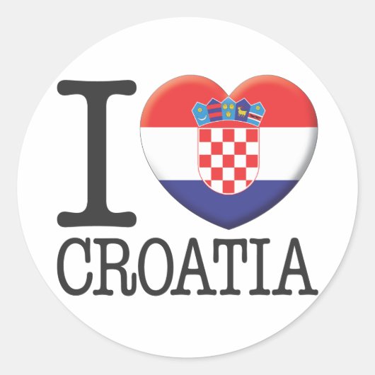 Sticker Rond Croatie (Devant)
