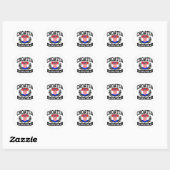 Sticker Rond Croatie (Feuille)