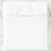 Sticker Rond Croatie (Sac)