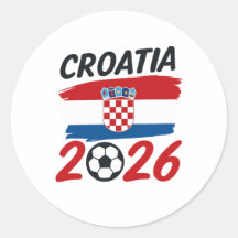 Croatie 2026 Design de Fan de Football Drapeau Cou
