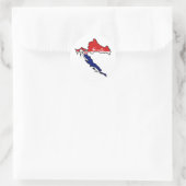 Sticker Rond Croatie cool (Sac)