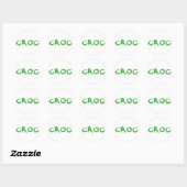 Sticker Rond Croc (Feuille)