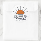 Sticker Rond crochet drôle (Sac)