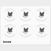 Sticker Rond Crochet et fil à usage multiple (Feuille)