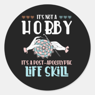 Sticker Rond crochet Hobby Crafting