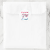 Sticker Rond Crochet Peace Love (Sac)