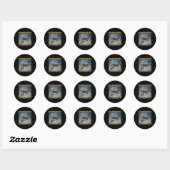 Sticker Rond Crocodile de Bombardino (Feuille)