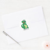 Sticker Rond Crocodile Merci (Enveloppe)