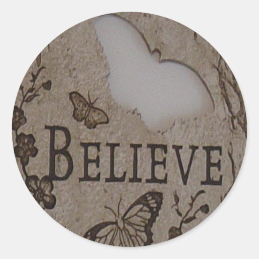 STICKER ROND CROIRE (Devant)