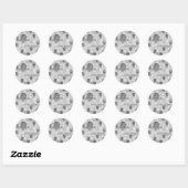 Sticker Rond Croire Alien (Feuille)