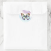 Sticker Rond Croire papillon (Sac)