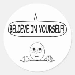 Sticker Rond Crois En Toi-Même