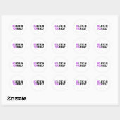 Sticker Rond Crois En Toi-Même (Feuille)