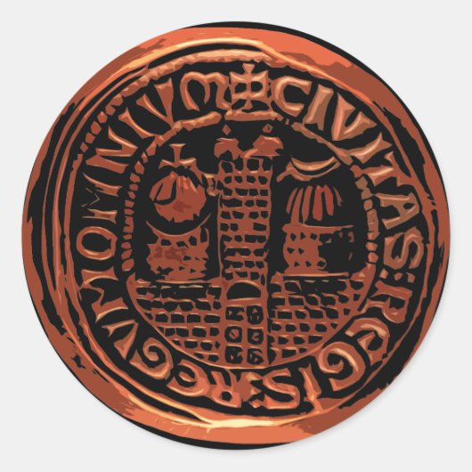 Sticker Rond Croisade perdue (Devant)