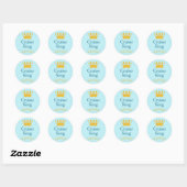 Sticker Rond Croiseur Roi (Feuille)