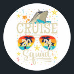 Sticker Rond Croisière 2024 Croisière Vacances<br><div class="desc">Croisière Squad 2024 Croisière Anniversaire Vacances Funny Crew Graphic design Cadeau Classic Round Sticker Classic Collection.</div>