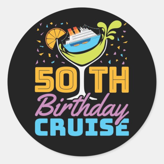 Sticker Rond Croisière 50e anniversaire (Devant)