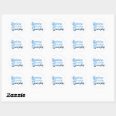 Sticker Rond Croisière, biture et dodo (Feuille)