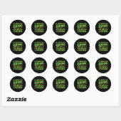 Sticker Rond Croisière de la Saint-Patrick Correspondance Crois (Feuille)