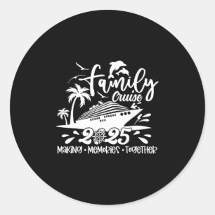 Sticker Rond Croisière en famille 2025 Créer des souvenirs ense