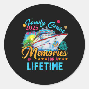 Sticker Rond Croisière En Famille 2025 Faire Des Souvenirs À Vi