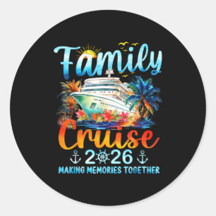 Sticker Rond Croisière en famille 2026 Créer des souvenirs ense