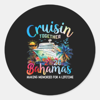 Sticker Rond Croisière ensemble Hamas 2026 Croisière de famille