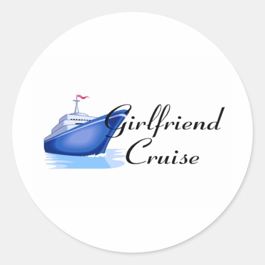 Sticker Rond Croisière Girlfriend (Devant)