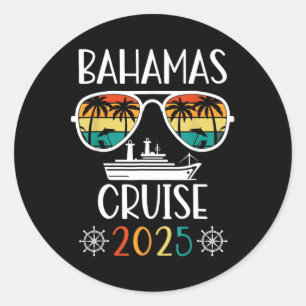 Sticker Rond Croisière Hamas 2025 Voyage de vacances Famille ap