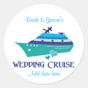 Sticker Rond Croisière mariage