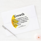 Sticker Rond Croissance personnelle Luc 16:10 (Enveloppe)