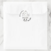 Sticker Rond Croissance Réflexion Positive // Drôle Cactus Dood (Sac)