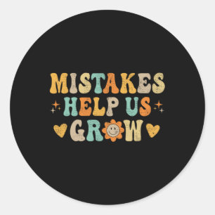 Sticker Rond Croissance super mentalité Positive Enseignants Ré