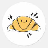 Sticker Rond Croissant - Croissant - Croissant (Devant)