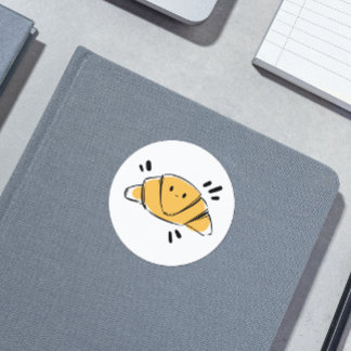 Sticker Rond Croissant - Croissant - Croissant