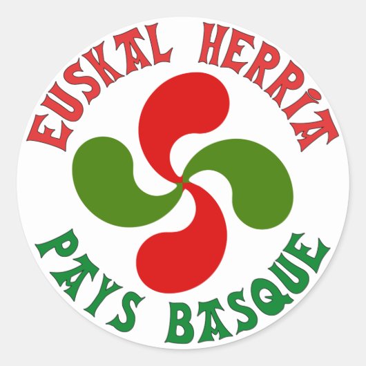 Sticker Rond Croix Basque (Devant)