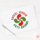 Sticker Rond Croix Basque (Enveloppe)