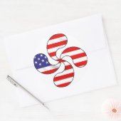 Sticker Rond croix basque usa (Enveloppe)