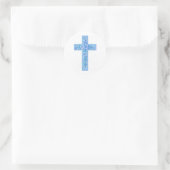 Sticker Rond croix bleue (Sac)