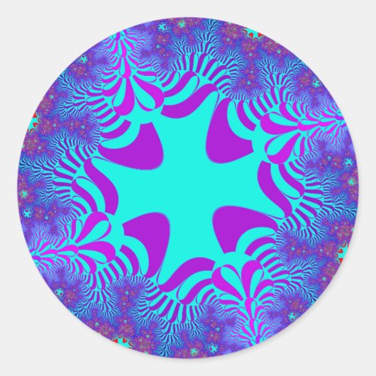 Sticker Rond Croix bleue côtière (Devant)