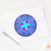 Sticker Rond Croix bleue côtière (Enveloppe)