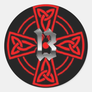 Sticker Rond Croix cathare 13