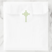 Sticker Rond Croix céleste verte (Sac)