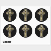 Sticker Rond Croix celtique (Feuille)