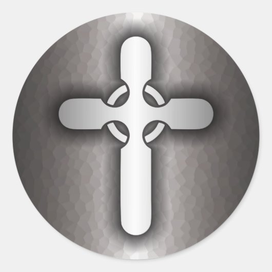 Sticker Rond Croix celtique (acier) (Devant)
