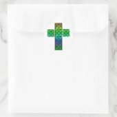 Sticker Rond Croix celtique brillante (Sac)